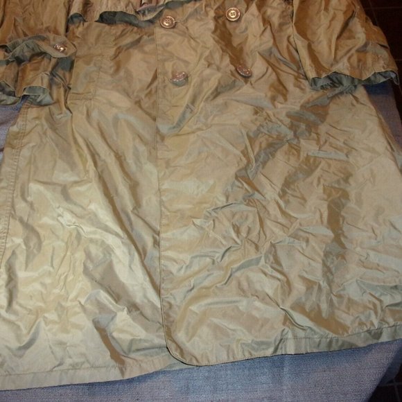 1974 VIETNAM ERA MEN'S sz36/REG NYLON TAUPE SHADE 179 ARMY USMC RAINCOAT SV 678 - Picture 6 of 12